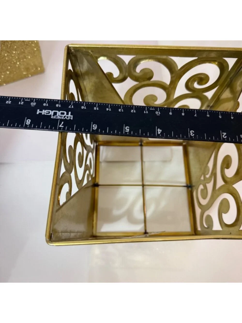 Gold Metal Planter Set Decorative Glam Wedding Centerpiece Hollywood Regency